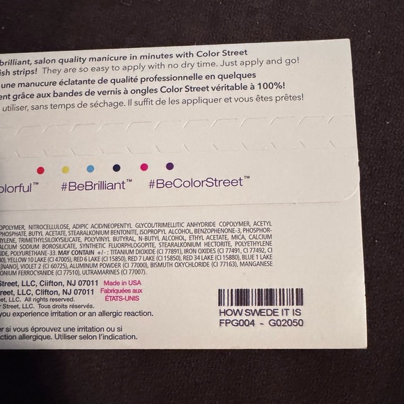 Colorstreet Nail Strips • Pedicure Set • “How Swede it is” - Picture 5 of 9